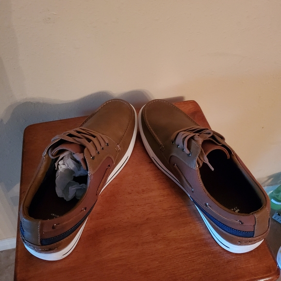 JF J.Ferrar Cognac Deck Shoes - Picture 3 of 3